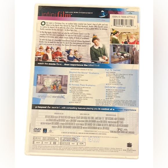 DVD Will Ferrell Elf Movie Christmas - Picture 2 of 3